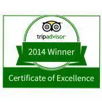 Tripadvisor Certificate of Excellence 2014